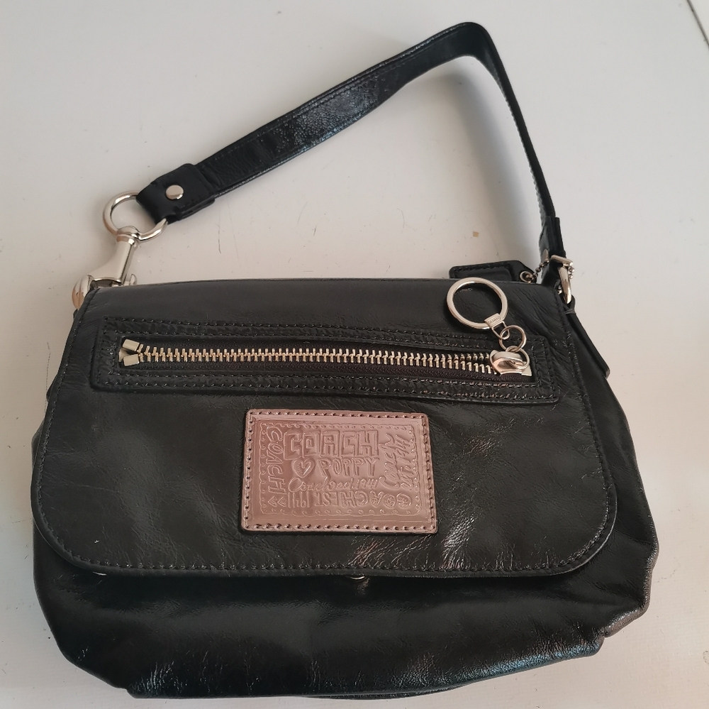 Coach Poppy Mini Bag With Silver Hardwear